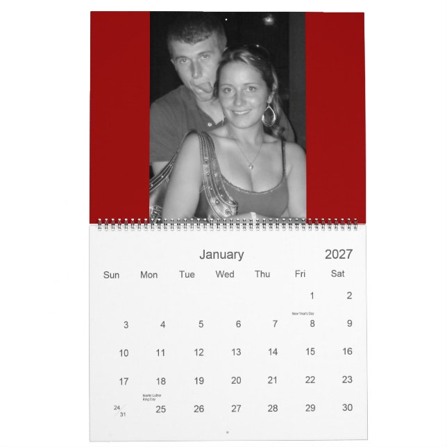 A Year Of Memories... Calendar (Jan 2027)