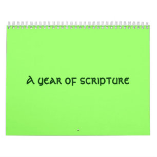A year of scripture calendar