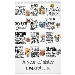 A year of sister inspiration calendar