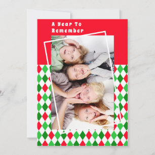 A Year to Remember Argyle Christmas Holiday Photo