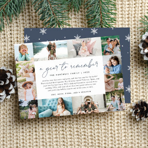 A Year to Remember Year in Review Photo Collage Holiday Card