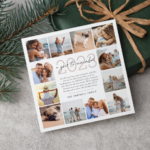 A Year to Remember Year in Review Photo Collage Holiday Card