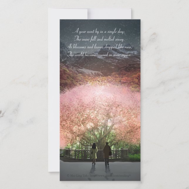 A year went by in a single day photocard/bookmark (Front)