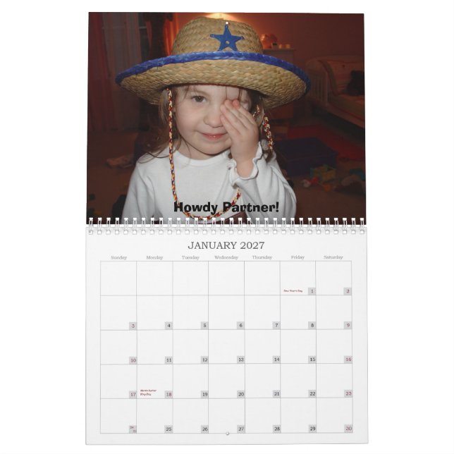 A Year With Grace Calendar (Jan 2027)