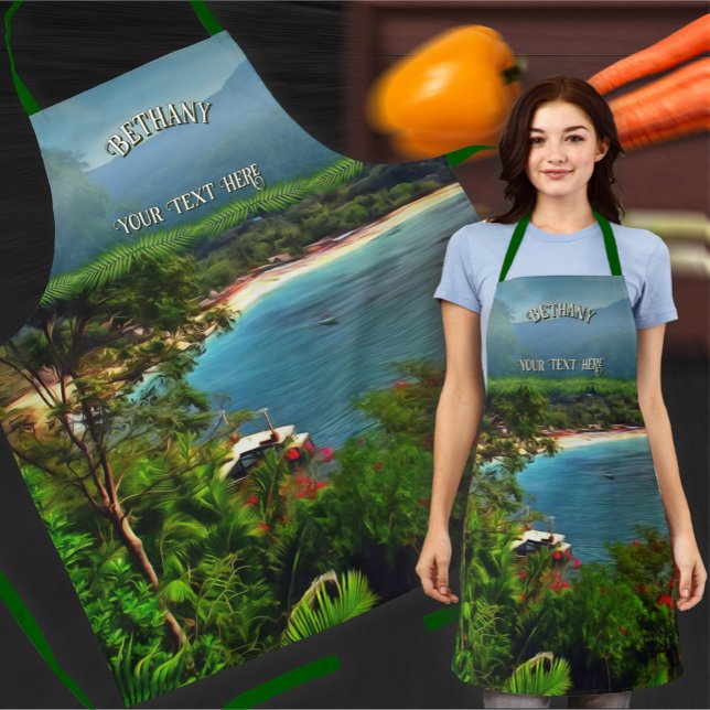 A Yelapa View 0828 Apron (Creator Uploaded)