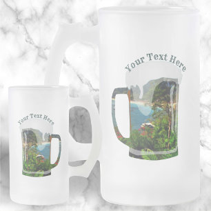 A Yelapa View 0828 Frosted Glass Beer Mug