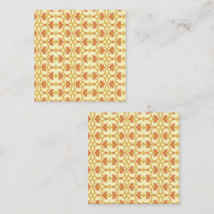 a yellow and white background with an intricate de appointment card