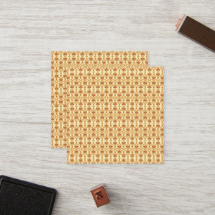 a yellow and white background with an intricate de loyalty card