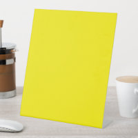 a yellow background with a black border