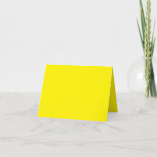 a yellow background with a black border thank you card
