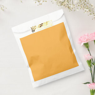 a yellow background with a favour bag