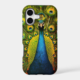 A Yellow + Blue Peacock Image On iPhone