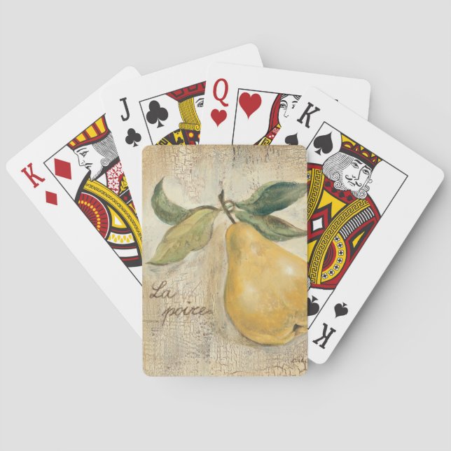 A Yellow Pear Playing Cards (Back)