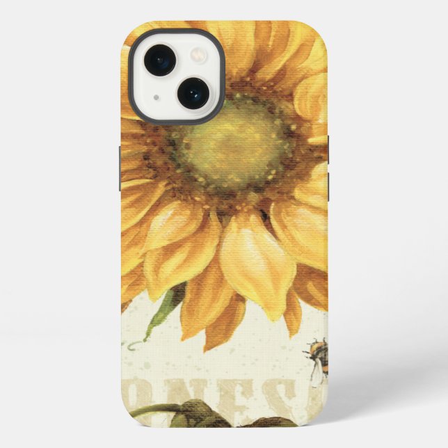 A Yellow Sunflower iPhone Case (Back)
