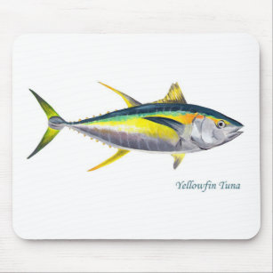 A Yellowfin tuna fish mousepad