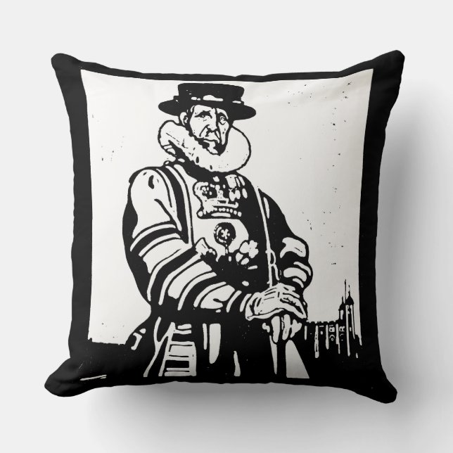 A Yeoman Warder or Beefeater Cushion (Front)