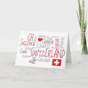 A Yodel Greeting from Switzerland Card