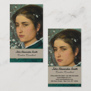 A Young Beauty by Edward Robert Hughes Business Card