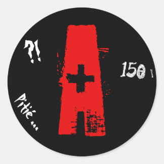 A young driver classic round sticker