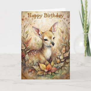 A Young Fawn Card