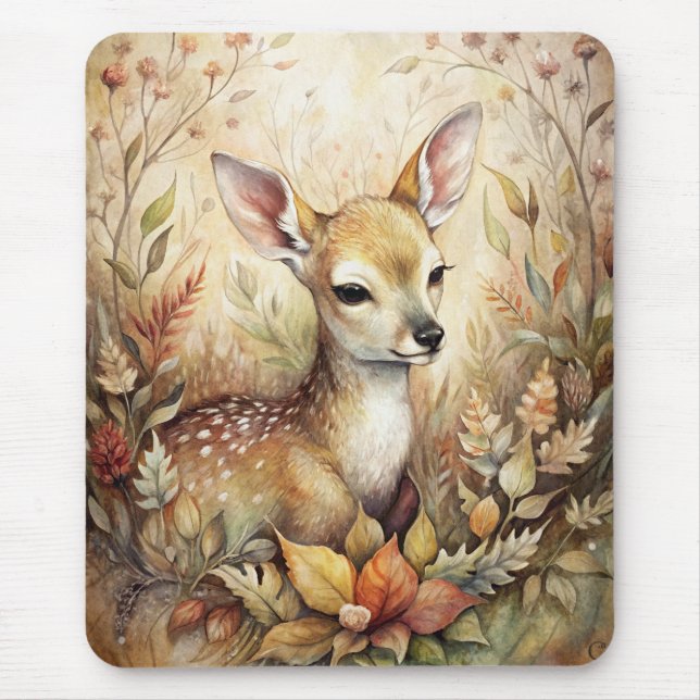 A Young Fawn Mouse Pad (Front)