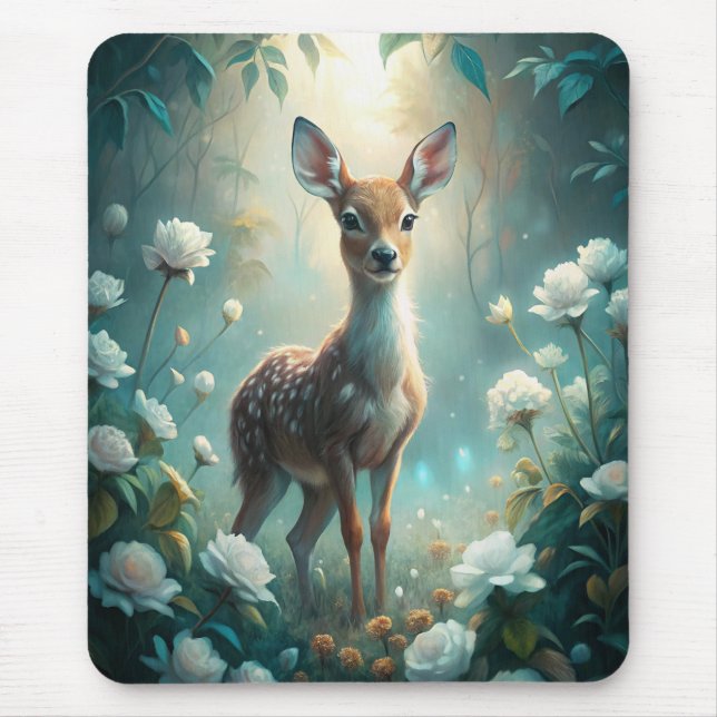 A Young Fawn Mouse Pad (Front)