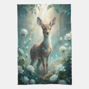 A Young Fawn Tea Towel