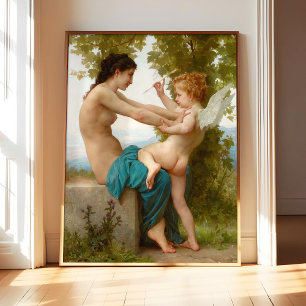 A Young Girl by William Bouguereau Famous Painting Poster