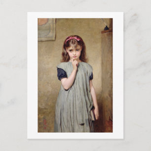 A Young Girl in the Classroom, 1876 (oil on canvas Postcard