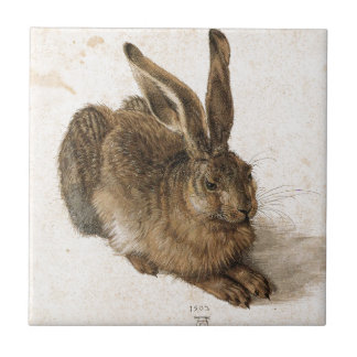A Young Hare by Albrecht Durer Tile
