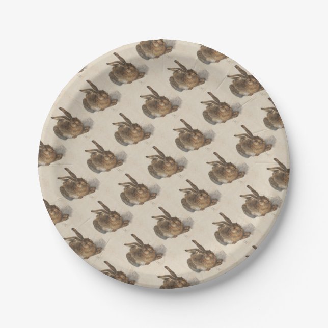A Young Hare Paper Plate (Front)