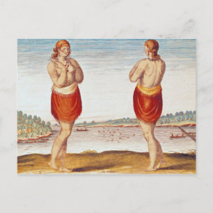 A Young Noblewoman from Secoton Postcard