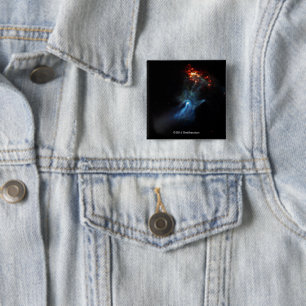A Young Pulsar Shows Its Hand 15 Cm Square Badge