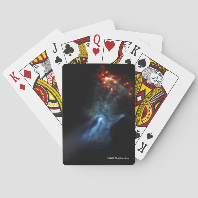 A Young Pulsar Shows Its Hand Playing Cards (Back)