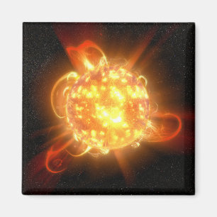 A Young Red Dwarf Magnet