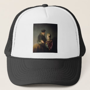 A Young Scholar and His Tutor - Rembrandt - c1629. Trucker Hat