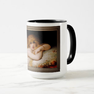 A Young Woman of Leisure by Pierre Coomans Mug