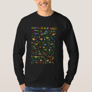 A-Z Dinosaur Types ABC Fun Dino ID for Young Paleo T-Shirt