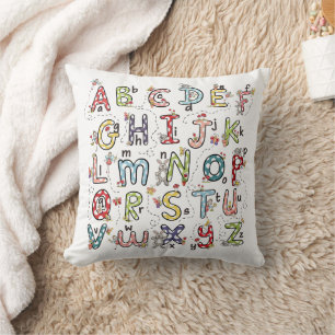 A - Z Rabbits, Butterflies, Fairies & Flowers Cushion