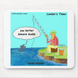 a zazzle caviar emptor mouse pad