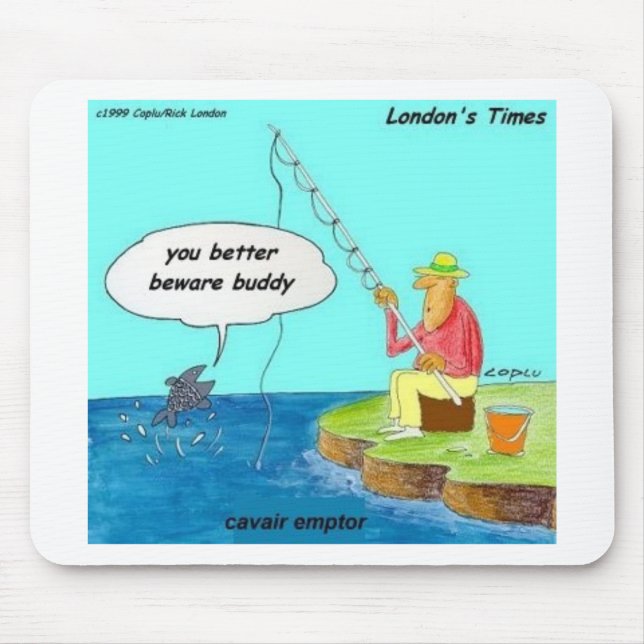 a zazzle caviar emptor mouse pad (Front)