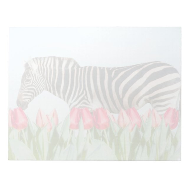 A Zebra Among the Tulips Notepad (Front)