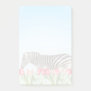 A Zebra Among the Tulips Post-it Notes
