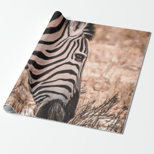 A ZEBRA ETOSHA NATIONAL PARK WRAPPING PAPER
