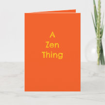 "A Zen Thing", humour, philosophy, irony, gift