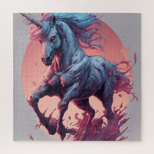 A Zombie Unicorn  Poster Jigsaw Puzzle