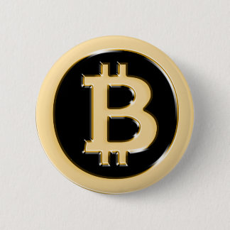 AA568-Bitcoin-Made-of-Gold-symbol 6 Cm Round Badge