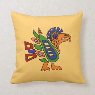 AA- Awesome Mexican Art Style Eagle Design Cushion