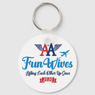 AA Fun Wives Logo Key Ring