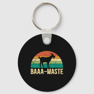 Aa-maste Yoga Lover Spiritual Meditation Goat Lady Key Ring
